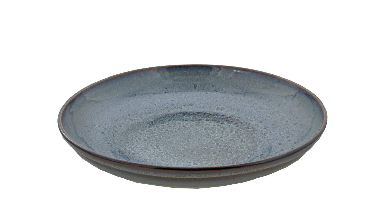 Oldenhof 1821 serveerbord ø 35 cm aardewerk indigo spickel blauw Oldenhof 1821 Serveerbord ø 35 Cm Aardewerk Indigo Spickel Blauw -Exporteren Oldenhof winkel 01.737 2.558