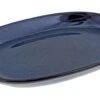 Oldenhof 1821 Ovale Serveerschaal ø 30,5 X 21 Cm Aardewerk Indigo Blauw -Exporteren Oldenhof winkel 01.757 21.557