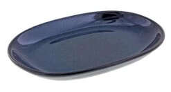 Oldenhof 1821 Ovale Serveerschaal ø 30,5 X 21 Cm Aardewerk Indigo Blauw