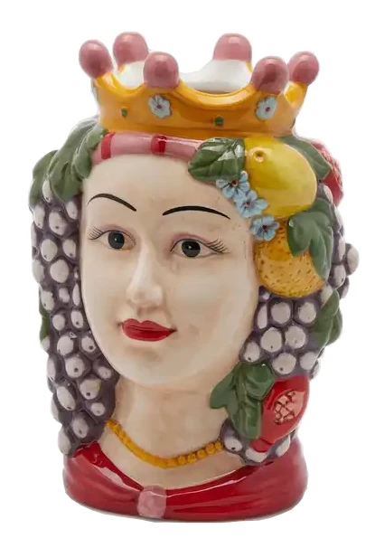 Oldenhof Siciliaans hoofd vrouw L ø 15 cm x 22 cm aardewerk rood Oldenhof Siciliaans Hoofd Vrouw L ø 15 Cm X 22 Cm Aardewerk Rood -Exporteren Oldenhof winkel 017551 40