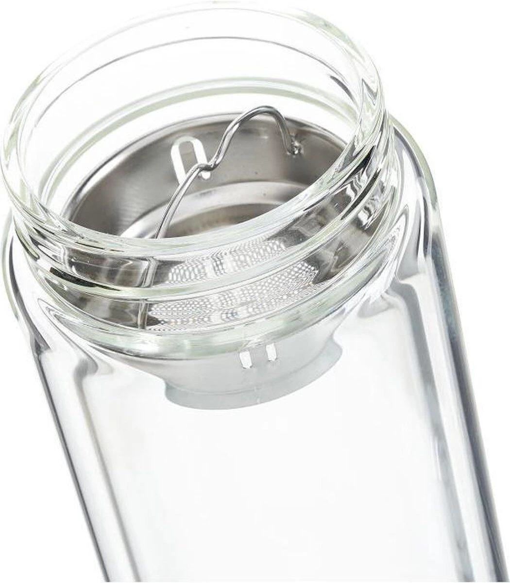 Oldenhof drinkfles dubbelwandig met theefilter 400 ml glas Oldenhof Drinkfles Dubbelwandig Met Theefilter 400 Ml Glas -Exporteren Oldenhof winkel