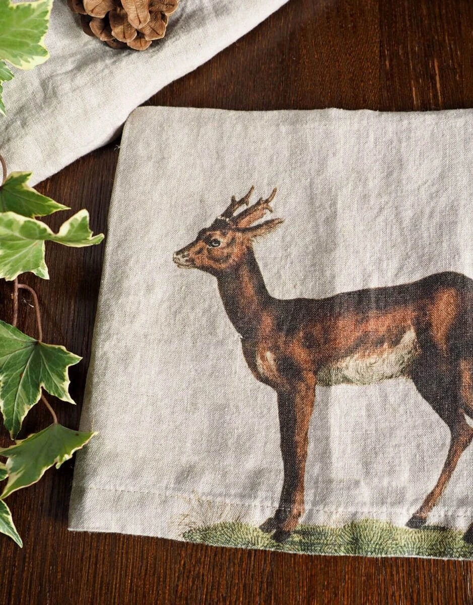 Oldenhof Wild Animals servet 45 x 45 cm linnen 6 stuks Oldenhof Wild Animals Servet 45 X 45 Cm Linnen 6 Stuks -Exporteren Oldenhof winkel 11 5