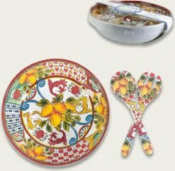 Oldenhof Scacci Saladeschaal Met Slacouvert ø 30 Cm Melamine