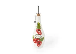 Oldenhof Olijfoliefles Met Tomaten 500 Ml Aardewerk Wit