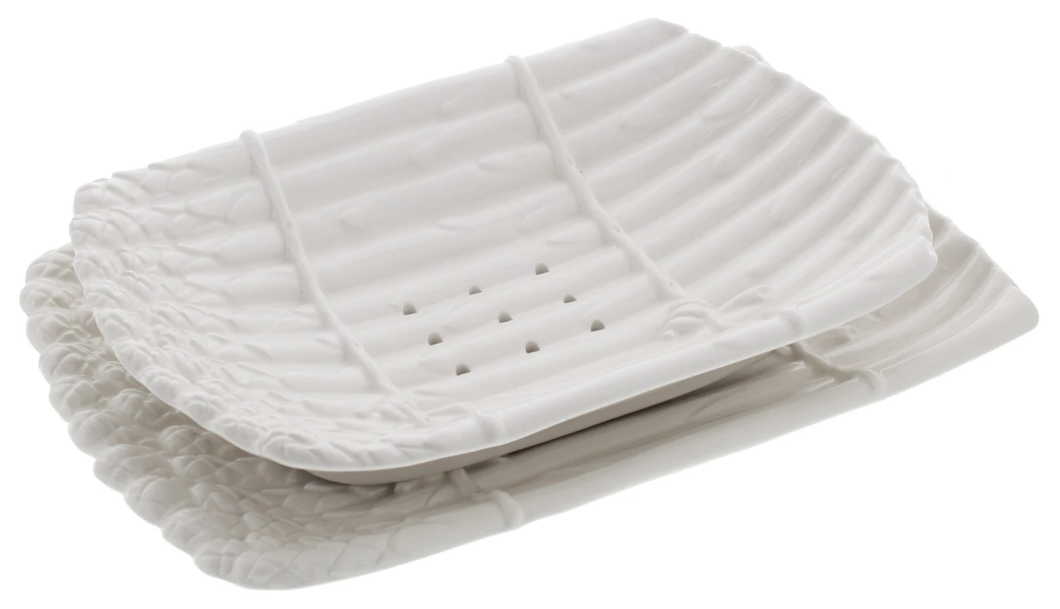 Oldenhof uitlekschaal met onderbord voor asperges aardewerk wit Oldenhof Uitlekschaal Met Onderbord Voor Asperges Aardewerk Wit -Exporteren Oldenhof winkel 2763 1783287 1