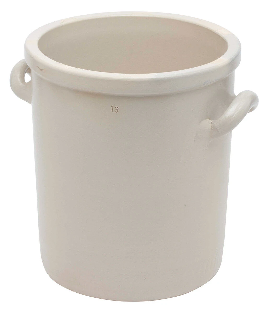 Oldenhof bewaarpot 16 liter keramiek lichtbeige Oldenhof Bewaarpot 16 Liter Keramiek Lichtbeige -Exporteren Oldenhof winkel 5046 55689 1