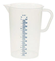 Oldenhof Maatbeker 2 Liter Kunststof Transparant