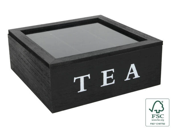 Oldenhof theedoos fluweel 9 vakken zwart hout Oldenhof Theedoos Fluweel 9 Vakken Zwart Hout -Exporteren Oldenhof winkel 8712442793168