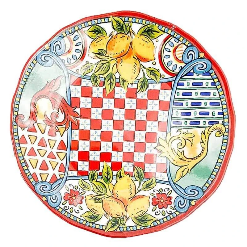 Oldenhof Scacci schaal ø 41 cm melamine Oldenhof Scacci Schaal ø 41 Cm Melamine -Exporteren Oldenhof winkel arca serving plate red 42 cm