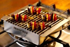 Ironchef Lavagrillpan 26 X 21 Cm Rvs 6 Ironchef Lavagrillpan 26 X 21 Cm Rvs -Exporteren Oldenhof winkel eav1100