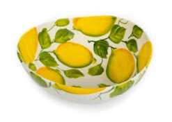 Oldenhof Organische Schaal Met Citroenen ø 30 Cm Aardewerk Wit