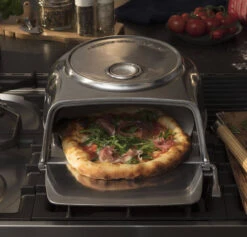 Oldenhof Fernus Stovetop Pizzaoven Rvs -Exporteren Oldenhof winkel fernus silver sfeer