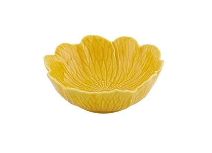 Bordallo Flora schaal 285 ml aardewerk geel Bordallo Flora Schaal 285 Ml Aardewerk Geel -Exporteren Oldenhof winkel grootgeel