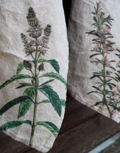 Oldenhof Mint & Rosemary Handdoek 42 X 60 Cm Linnen 2 Stuks 4 Oldenhof Mint & Rosemary Handdoek 42 X 60 Cm Linnen 2 Stuks -Exporteren Oldenhof winkel herbal linen kitchen towels by linoroom
