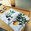 Oldenhof Olives & Lemon Handdoek 42 X 60 Cm Linnen 2 Stuks -Exporteren Oldenhof winkel lemon and olive kitchen towels 3