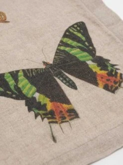 Oldenhof Flying Butterflies Servet 45 X 45 Cm Linnen 6 Stuks -Exporteren Oldenhof winkel linoroom napkins butterflies vertical lr 12