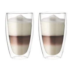 Oldenhof Thermo Dubbelwandig Latte Macchiatoglas 380 Ml Glas 2 Stuks