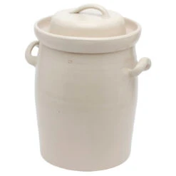 Oldenhof Zuurkoolpot Met Deksel 20 Liter Keramiek