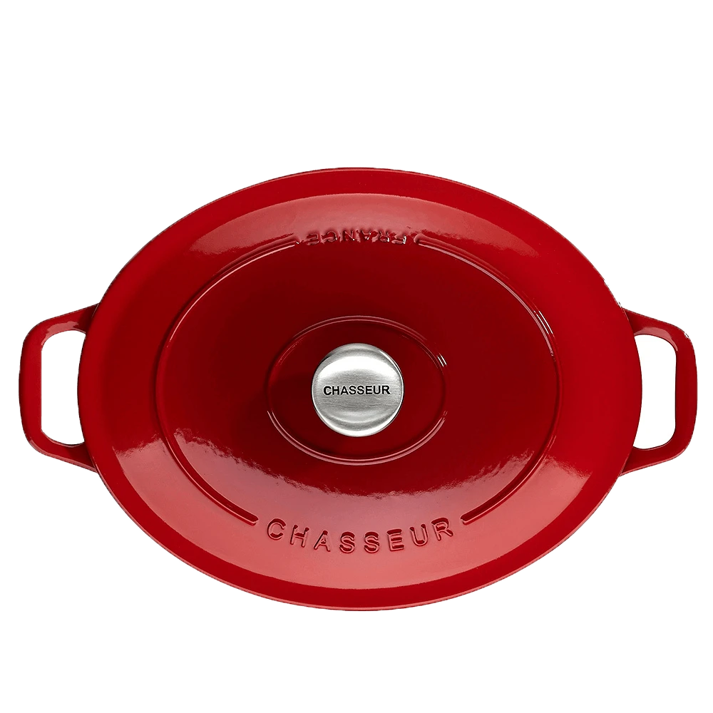 Chasseur braadpan ovaal 6 liter ø 31 cm gietijzer rood Chasseur Braadpan Ovaal 6 Liter ø 31 Cm Gietijzer Rood -Exporteren Oldenhof winkel oval casserole rubis01 1