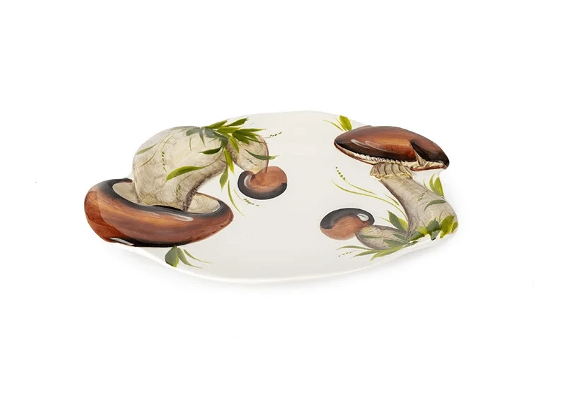 Oldenhof ovale schaal paddenstoelen bruin Oldenhof Ovale Schaal Paddenstoelen Bruin -Exporteren Oldenhof winkel ovkl 1