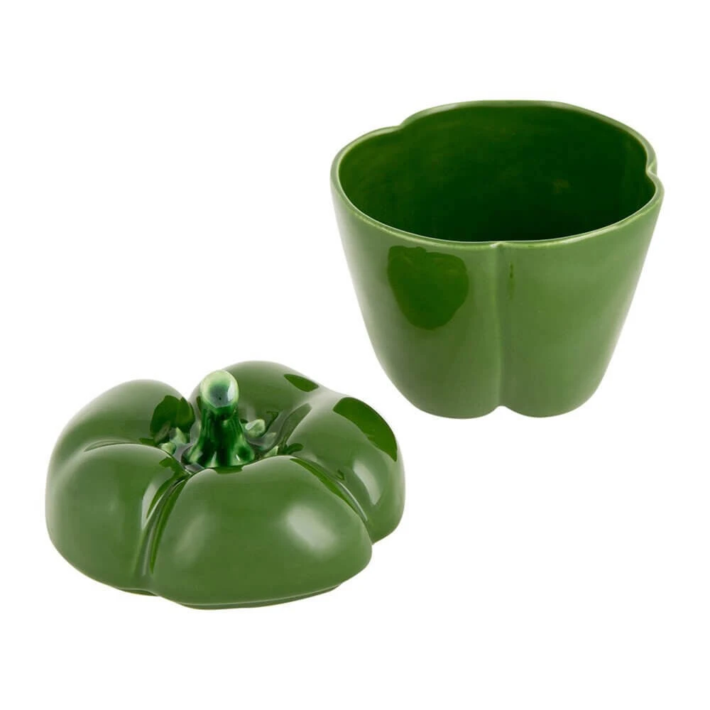 Bordallo Paprika voorraadpot ø 22 cm aardewerk groen Bordallo Paprika Voorraadpot ø 22 Cm Aardewerk Groen -Exporteren Oldenhof winkel pepper yesil small 2 1