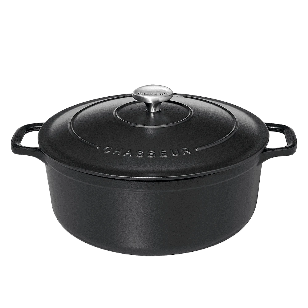 Chasseur braadpan 5 liter ø 26 cm gietijzer mat zwart Chasseur Braadpan 5 Liter ø 26 Cm Gietijzer Mat Zwart -Exporteren Oldenhof winkel round casserole black02 1 1 1 1 1 1 1 1