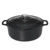 Chasseur Braadpan 6,1 Liter ø 28 Cm Gietijzer Mat Zwart -Exporteren Oldenhof winkel round casserole black02 2 1 1 1 1 1