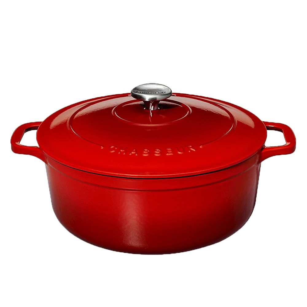Chasseur braadpan 4 liter ø 24 cm gietijzer rood Chasseur Braadpan 4 Liter ø 24 Cm Gietijzer Rood -Exporteren Oldenhof winkel round casserole rubis02