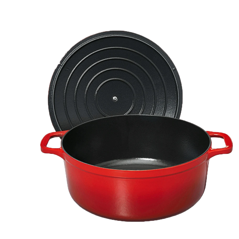 Chasseur braadpan 8,8 liter ø 32 cm gietijzer rood Chasseur Braadpan 8,8 Liter ø 32 Cm Gietijzer Rood -Exporteren Oldenhof winkel round casserole rubis03 3